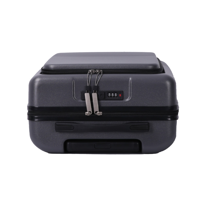 Hardshell suitcase with front zippered pocket