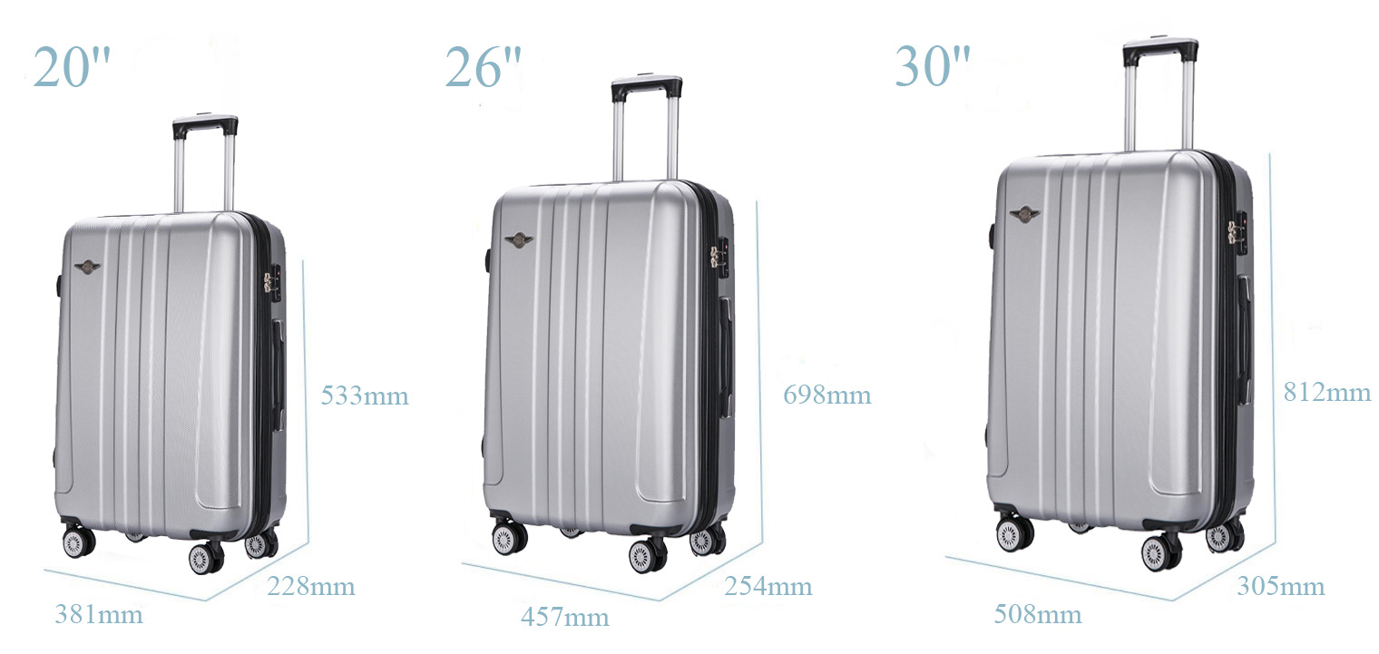 Premium 20/24/28 Inch ABS Hardside Luggage Full Details