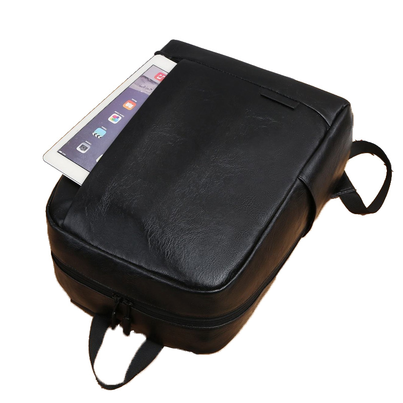 Retro PU Leather Bookbag