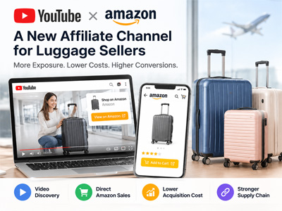 YouTube × Amazon: een nieuw affiliatekanaal voor bagageverkopers